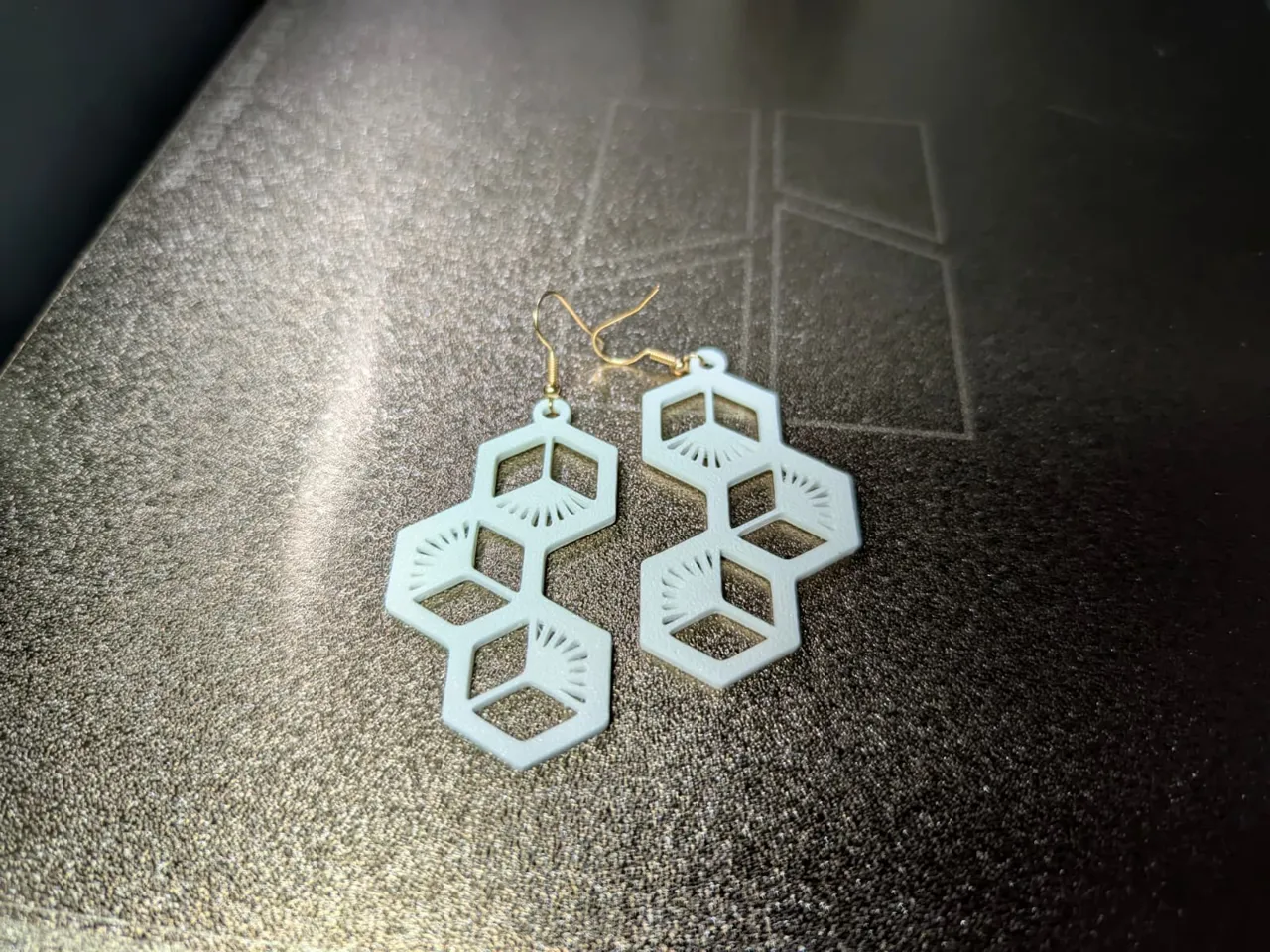 Elegant Earrings - Quick Gift & Print - Model #03 view 3