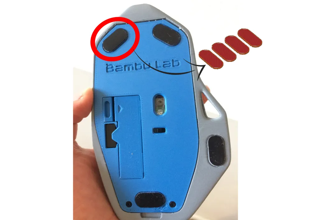 Replacement Foot,Bambu Labs Wireless Mouse Kit 002 by 💄Ashley Danger💋
