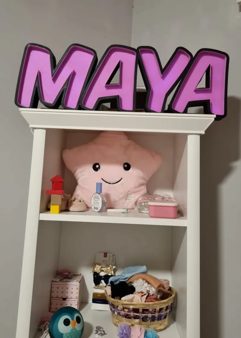 LED Namen Lampe MAYA