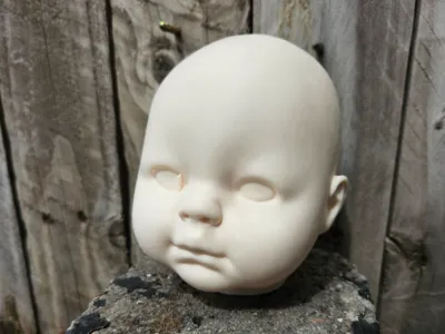 Baby Doll Head - Large Replacement Toy Part