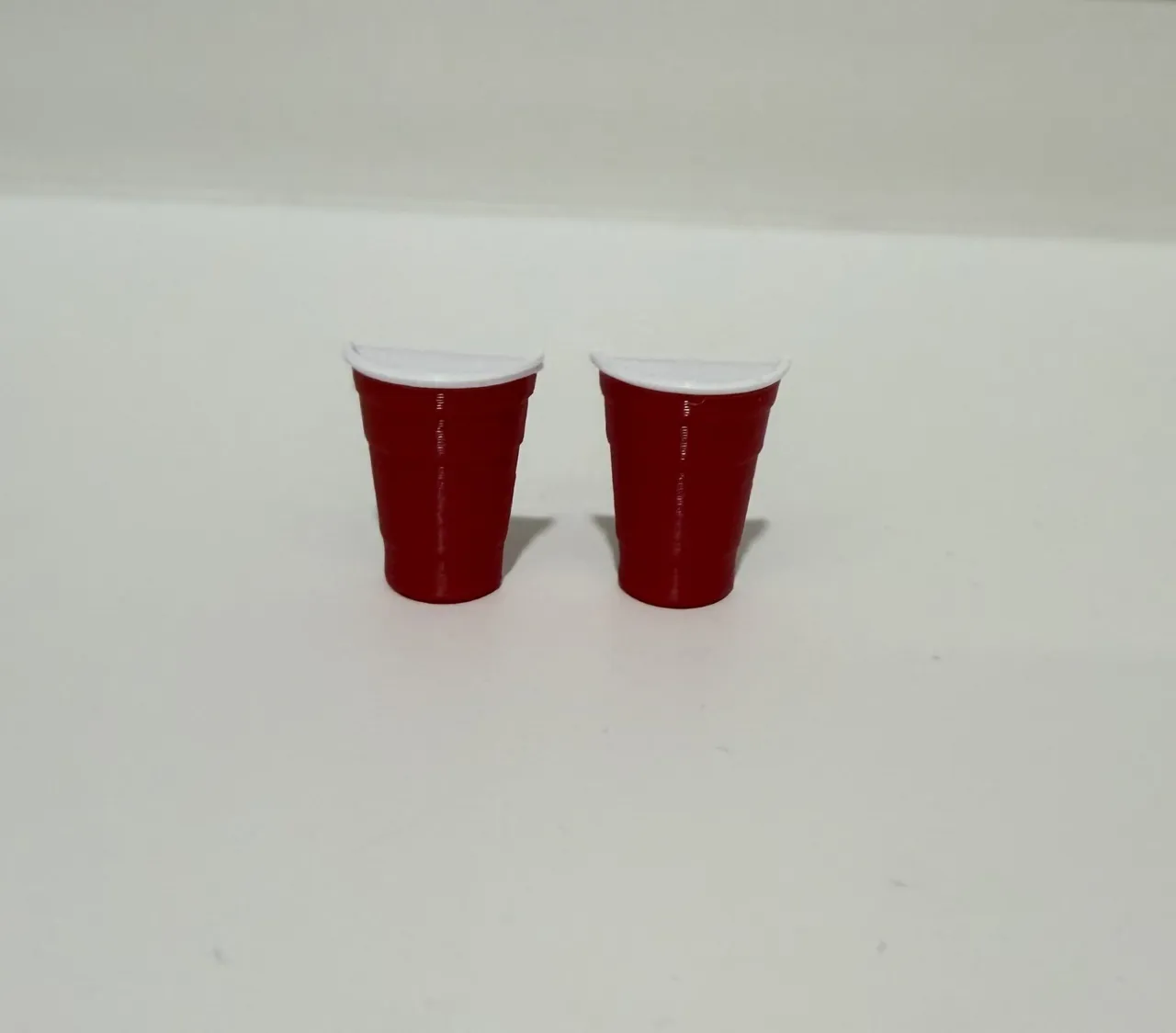 Red Solo Cup Stud Earrings view 3