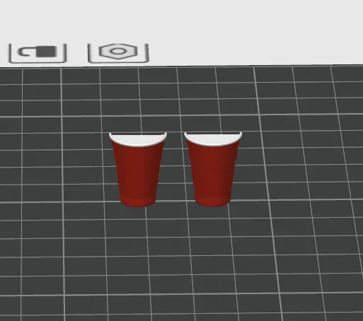 Red Solo Cup Stud Earrings view 4
