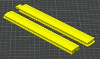 V2 - 16" inch Rail for 8x2mm Round Magnets PETG