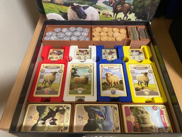 Insert de rangement remixé pour Great Western Trail : Nouvelle-Zélande