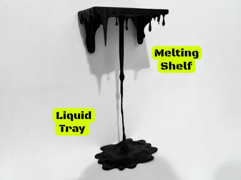 Melting Shelf with Liquid Tray - No supports