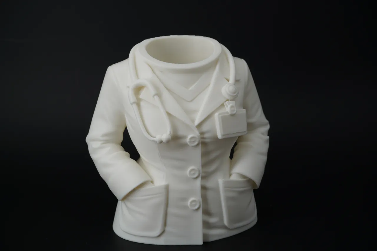 Female Doctor Coat Pen Holder – Desk Organizer view 2