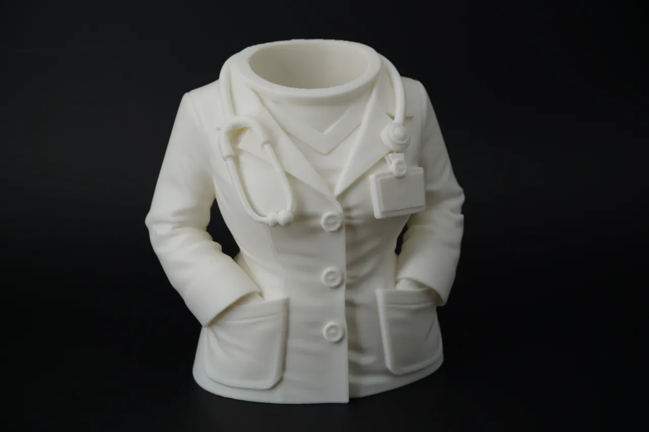 Female Doctor Coat Pen Holder – Desk Organizer view 3