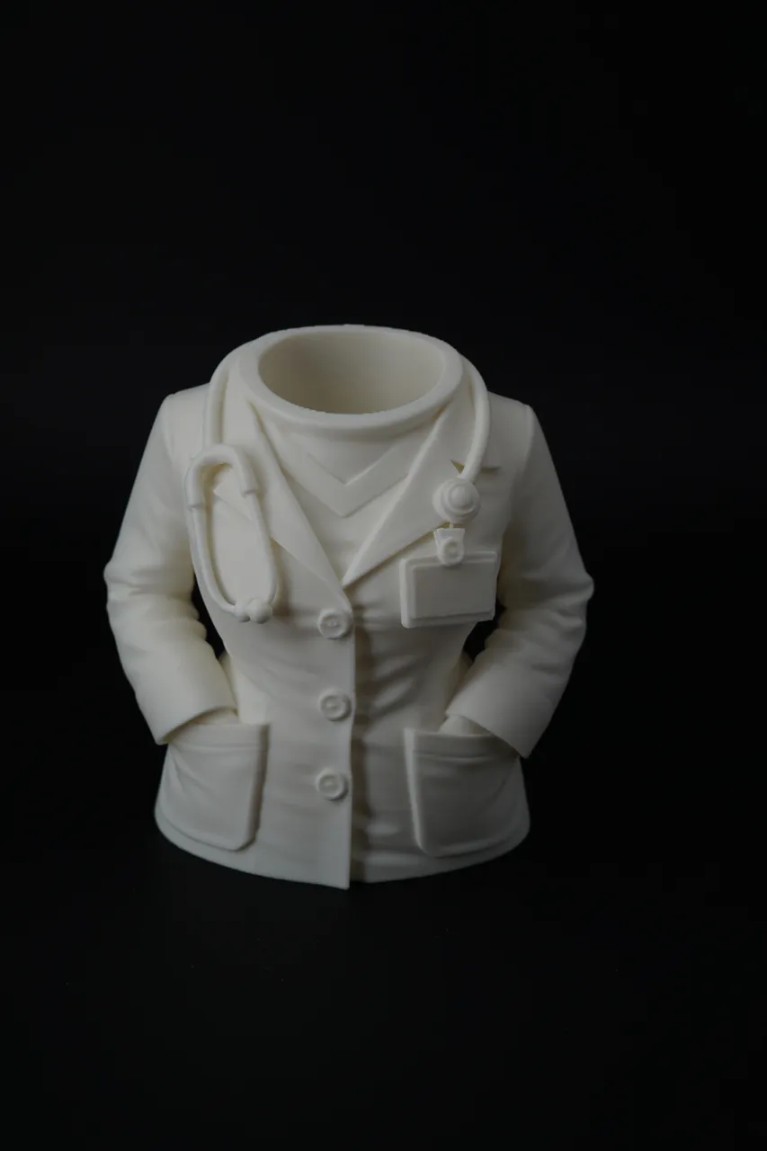 Female Doctor Coat Pen Holder – Desk Organizer view 4