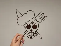 Silhouette murale Sanji (One Piece) — photo 2