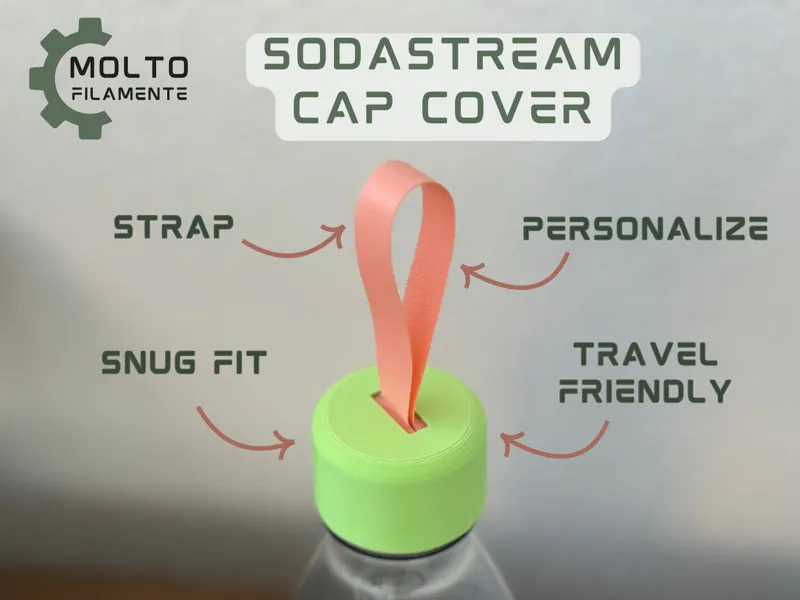 Sodastream cap with strap