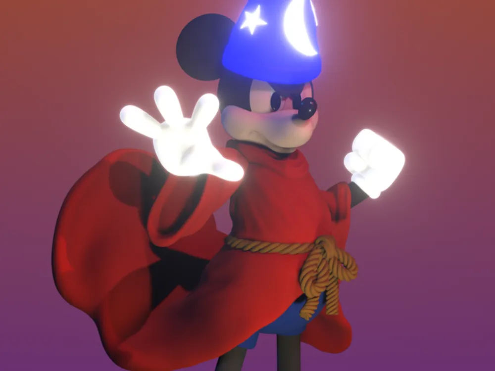 Sorcerer Mickey - Free 3D Print Model - MakerWorld