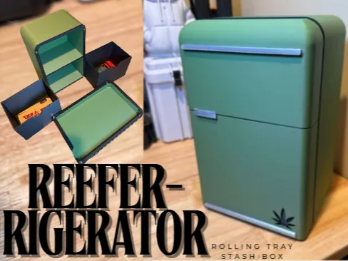 Reefer-rigerator-Retro rolling tray stashbox