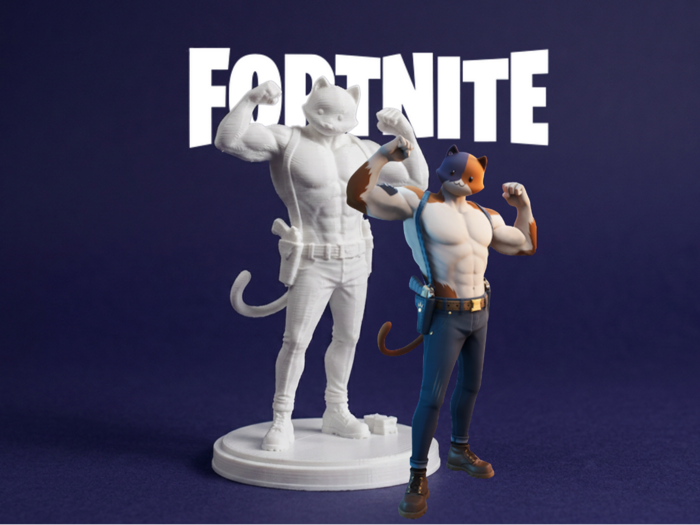 Meowscles – Fortnite 3D Model