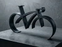 Sculpture vélo minimaliste — photo 1