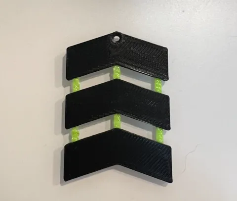 Articulated Chevron Earrings - TPU joints