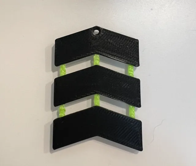 Articulated Chevron Earrings - TPU joints