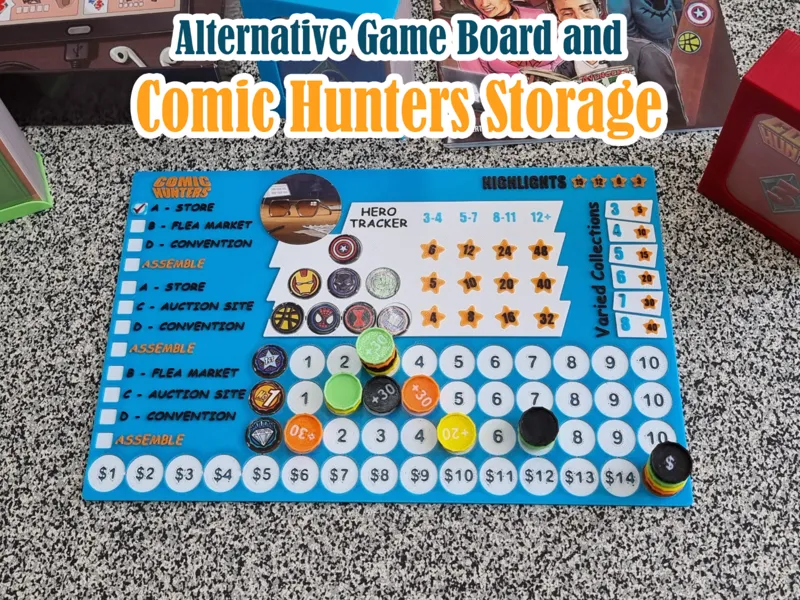 Comic Hunters Game Board