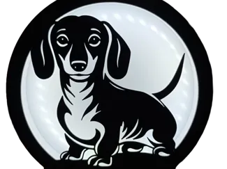 Dachshund Led Lamp/ Lampara led Perro salchicha
