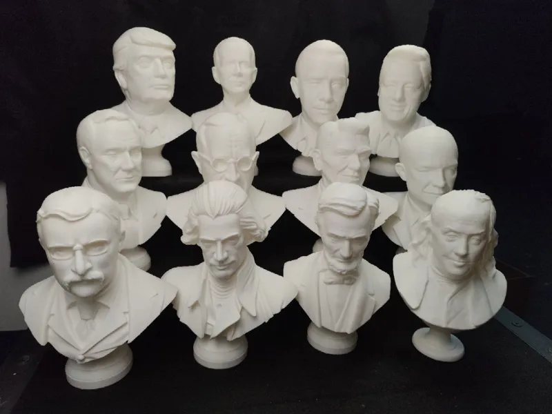 Busts of US presidents