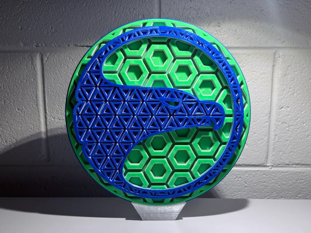 Atlanta Hawks Retro Dimensional Mosaic - Free 3D Print Model - MakerWorld
