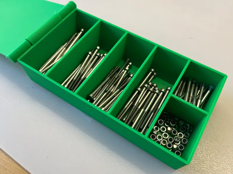 Box for parts, screws, nuts etc.