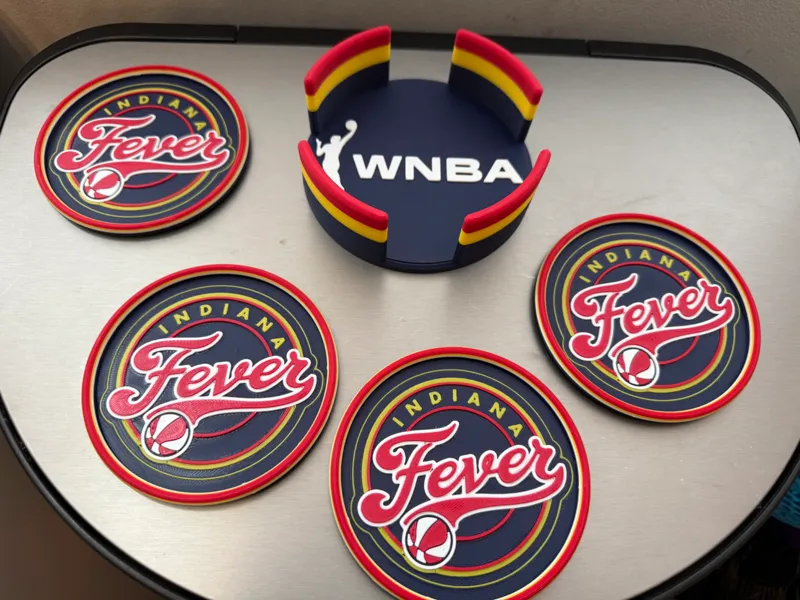 Indiana Fever Coasters + Stranger Things Theme