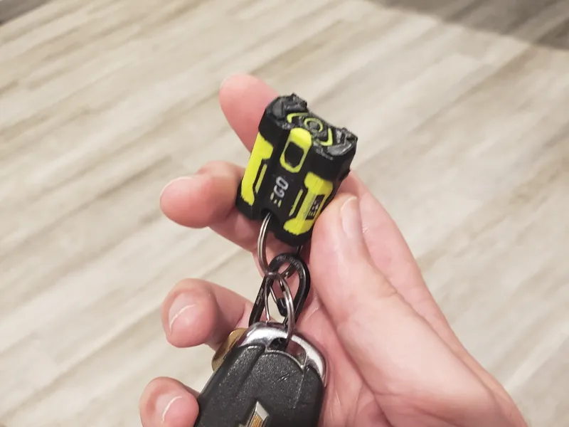 Mini ego battery keychain