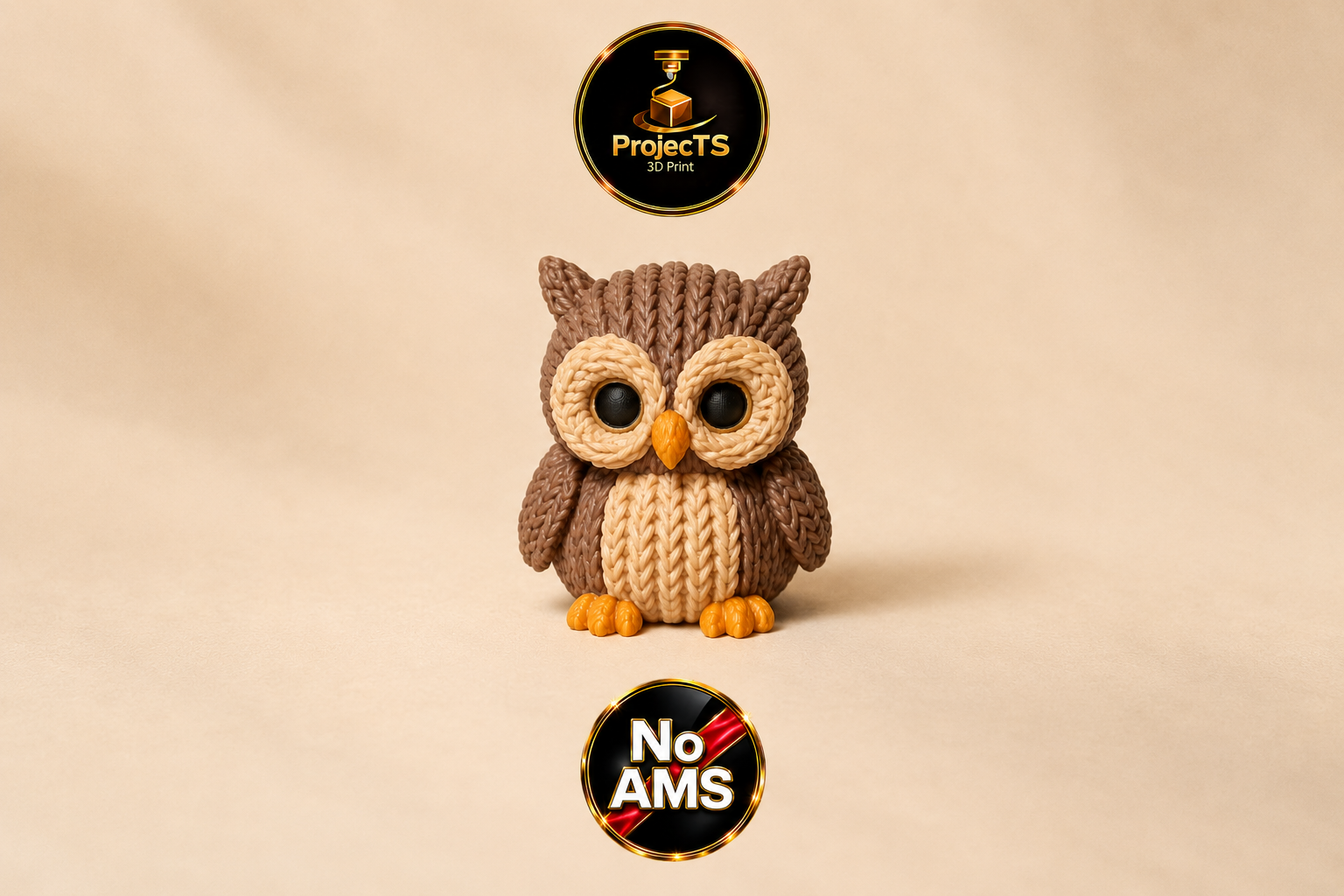 Miniatura 3 do modelo 3D Gestrickte Eule