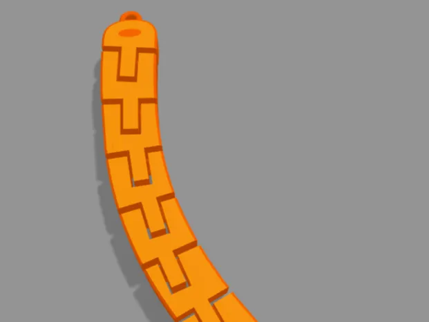 Pool Noodle Keychain