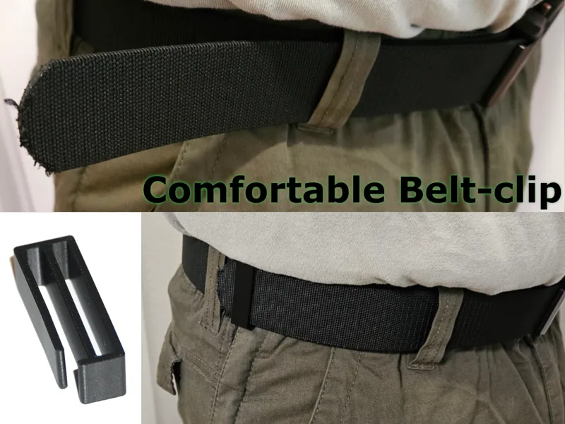 Comfortable Belt Clip for 1.5in nylon utility belt