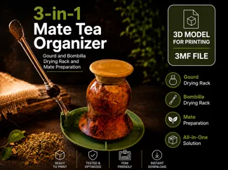 3-in-1 Mate Drying Stand & Bombilla Holder