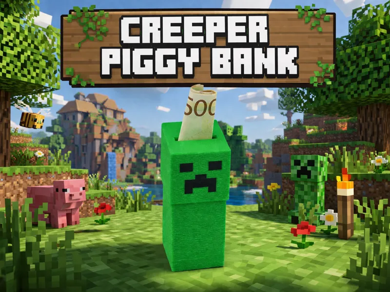 CREEPER PIGGY BANK