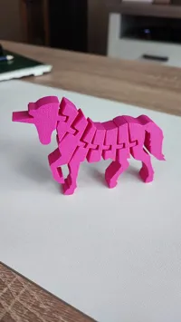 Licorne flexible articulée (remix multicolore AMS) — photo 2