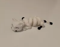 Chat et chaton endormis articulés — photo 4