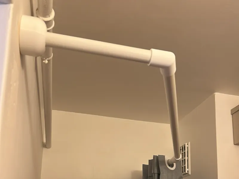Custom bath curtain rod 28mm