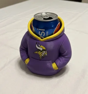 Letrero o emblema decorativo: MINNESOTA VIKINGS HOODIES CAN COOLERS / KOOZIES — vista de referencia 4