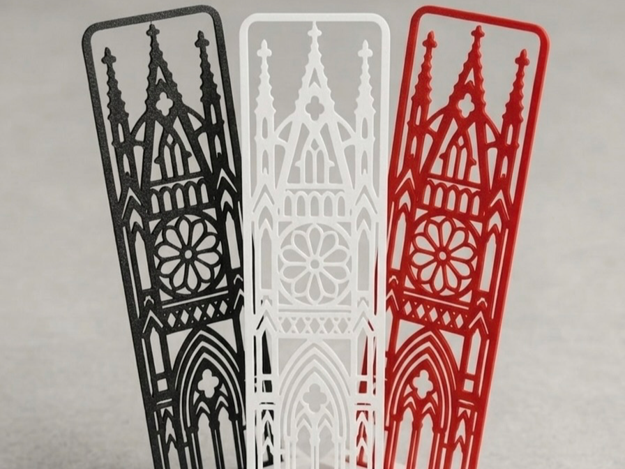 Gothic Cathedral Cutout Bookmark | Fast Print