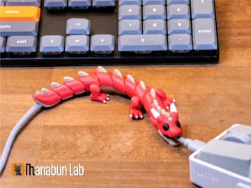 Adorno temático: Snap-Fit Cable Dragon — vista de referencia 3
