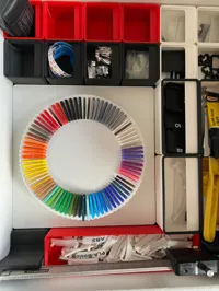 Base à roue Gridfinity pour présentoir d'échantillons filament — photo 2
