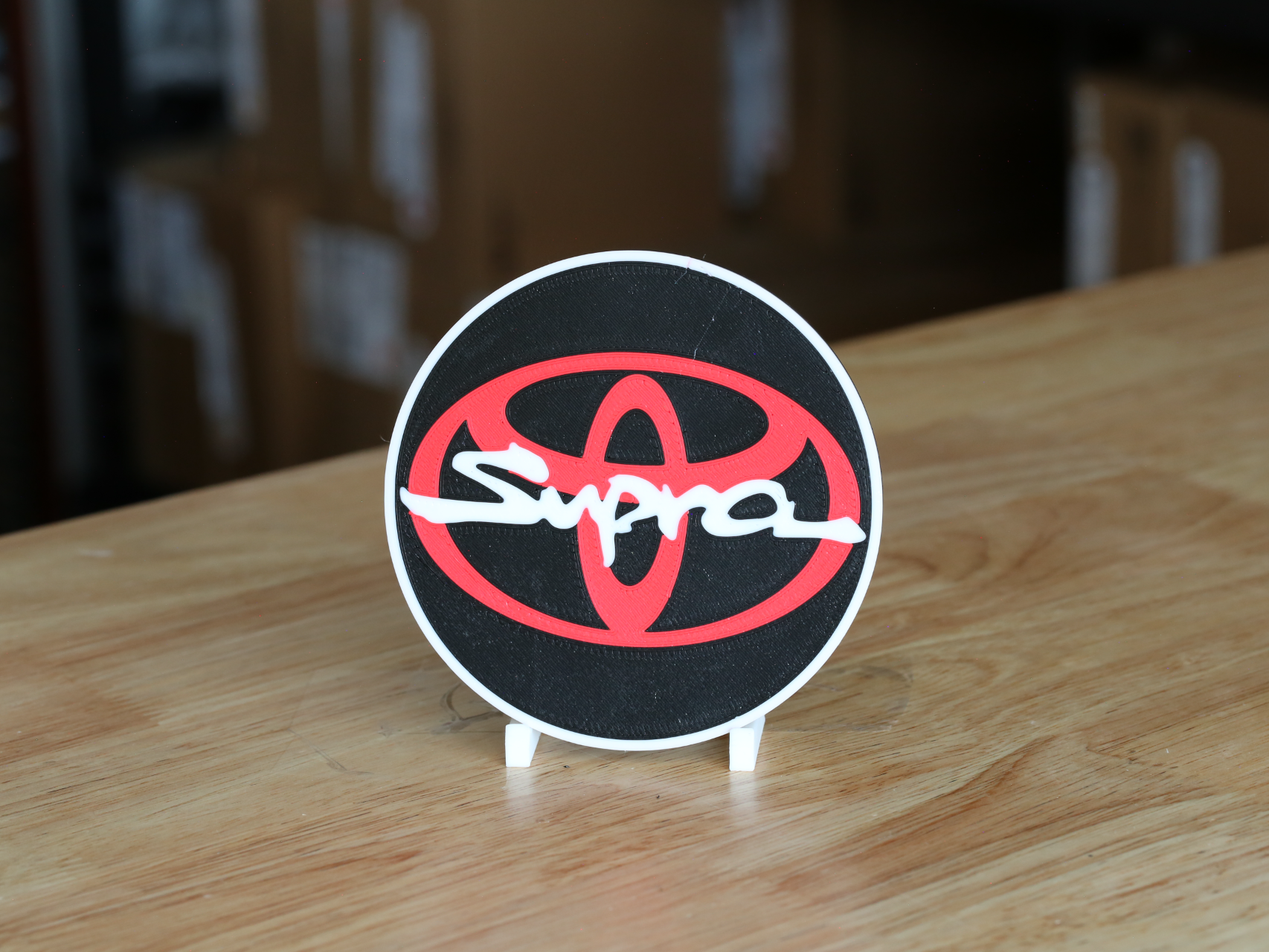 Toyota Supra Logo 100mm Round Car Coaster