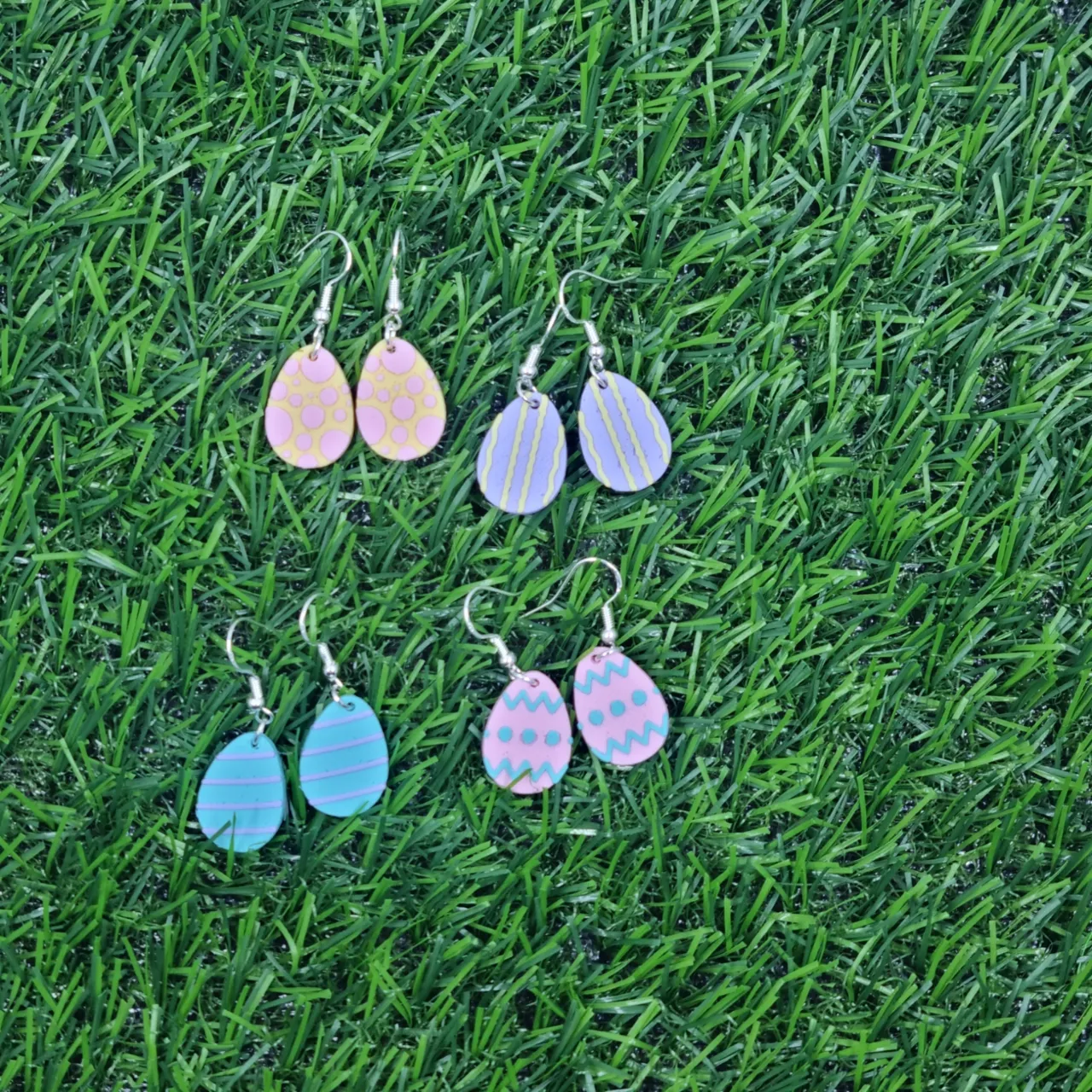 Easter Egg Earrings Set of Four view 2