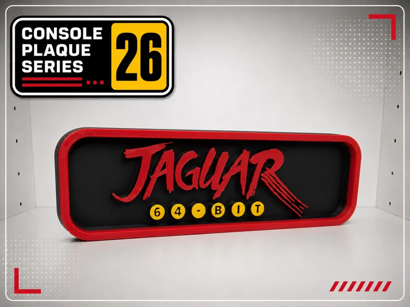 Console Logo Plaque - Atari Jaguar