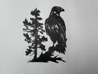 Silhouette d'aigle murale — photo 3