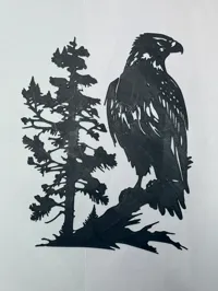 Silhouette d'aigle murale — photo 4