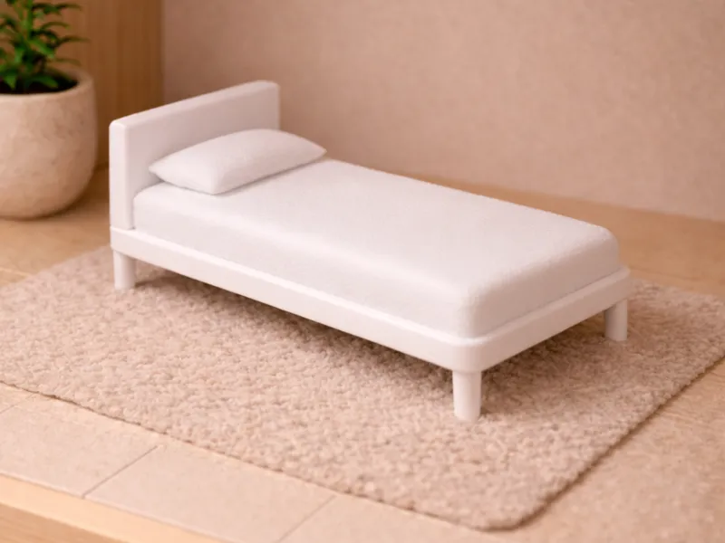 Mini Japandi Bed