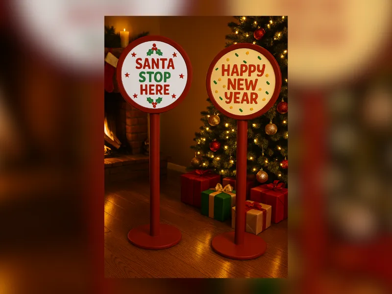 Magnetic Modular Holiday Signpost