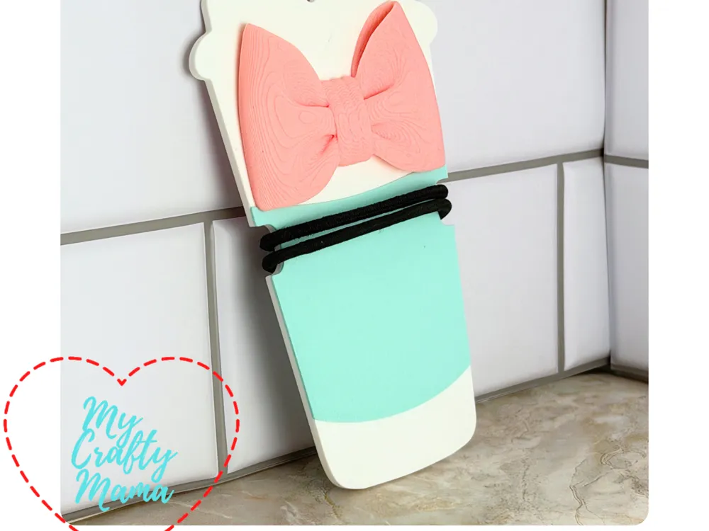 Accesorio para sujetar ligas de cabello: Coffee Cup Hair Tie Holder Key Chain. Referencia del modelo original.