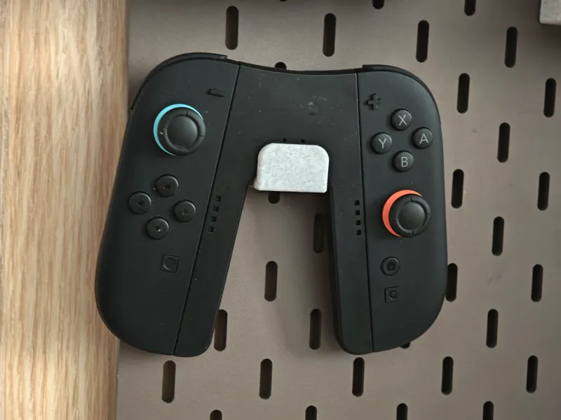 switch2游戏手柄挂架整理宜家洞洞板挂架