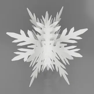 3D Snowflake Ornament