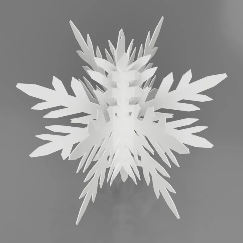 3D Snowflake Ornament